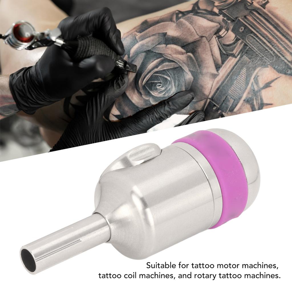 25mm Durchmesser Tattoo Maschine Griff Edelstahl Magnetisch Selbstverriegelnd Tattoo Handgriff