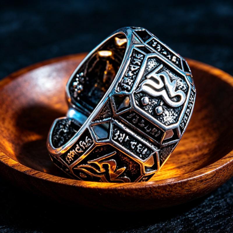 Men's Retro Demon Eye Punk Ring – Stylish, Single Finger, Personality Jewelry for Boys