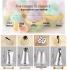 24-Piece Stainless Steel Flower Icing Nozzle Set for DIY Baking