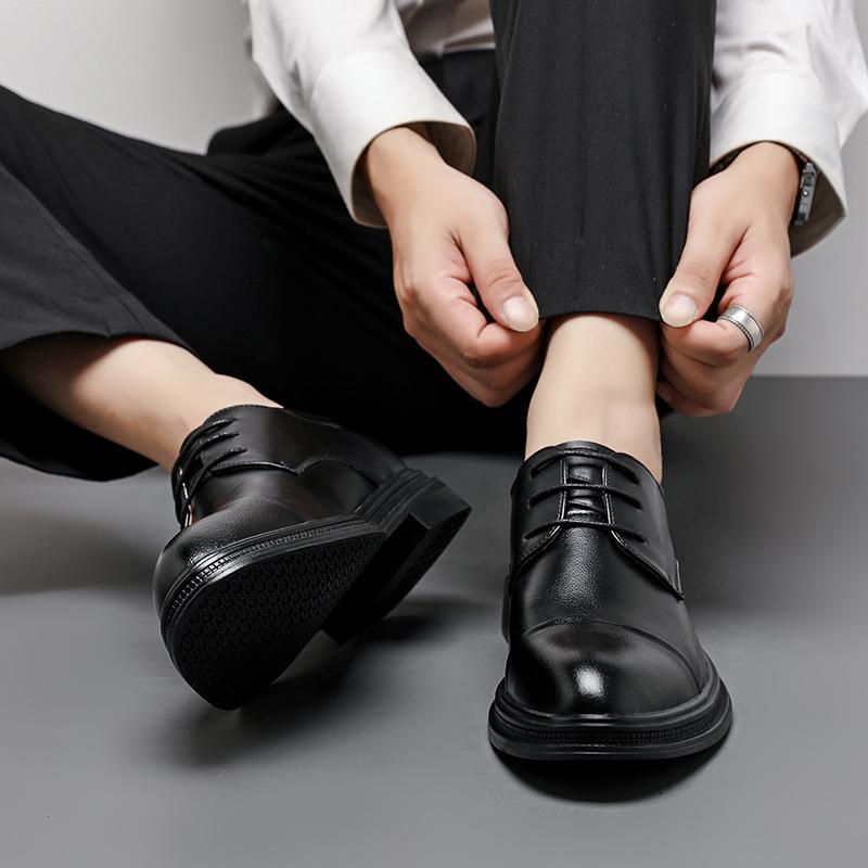 Fashion 2025 Luxury Design Shoes for Men Spring Autumn Fashion British Style Elegantes Casual Platform Man Black Wedding Shoes Man