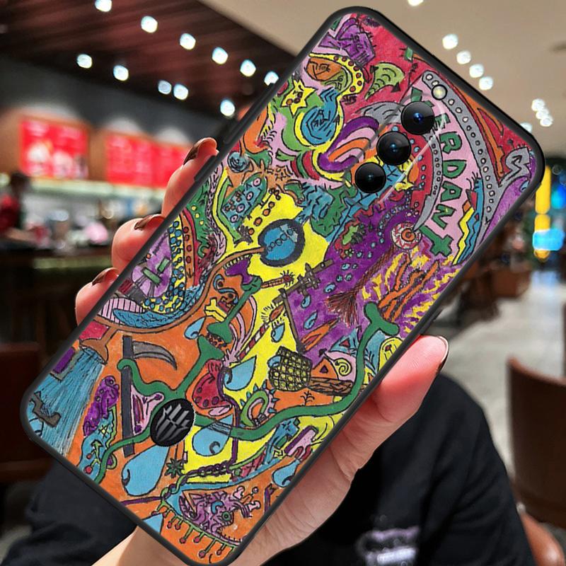 Indie Hippie Art Case For ZTE Nubia Red Magic 11 10 8 9 8S 9S 10S Pro Plus 10 Air 5G 6R 6 7 6S 7S Pro Cover