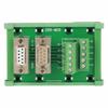 DB9-MG6 DB9 Breakout Board Male / Female Connector DIN Rail Mount Terminal Blocks Module DB9 Interface Module