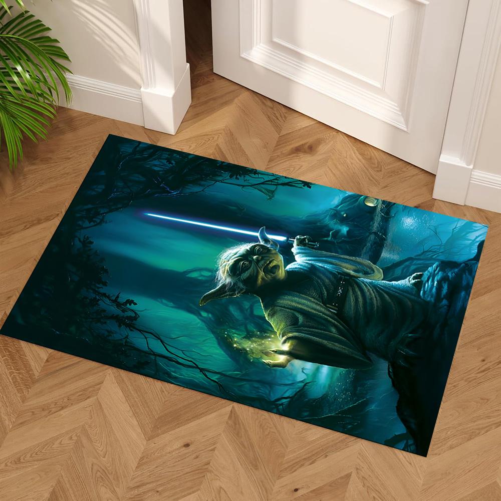 Star Wars Floor Mat Suitable for Dining Room Foyer Balcony Hallway Anti-slip Rug Anime Office Decor Luxury Gift for Birthday, Christmas, Wedding