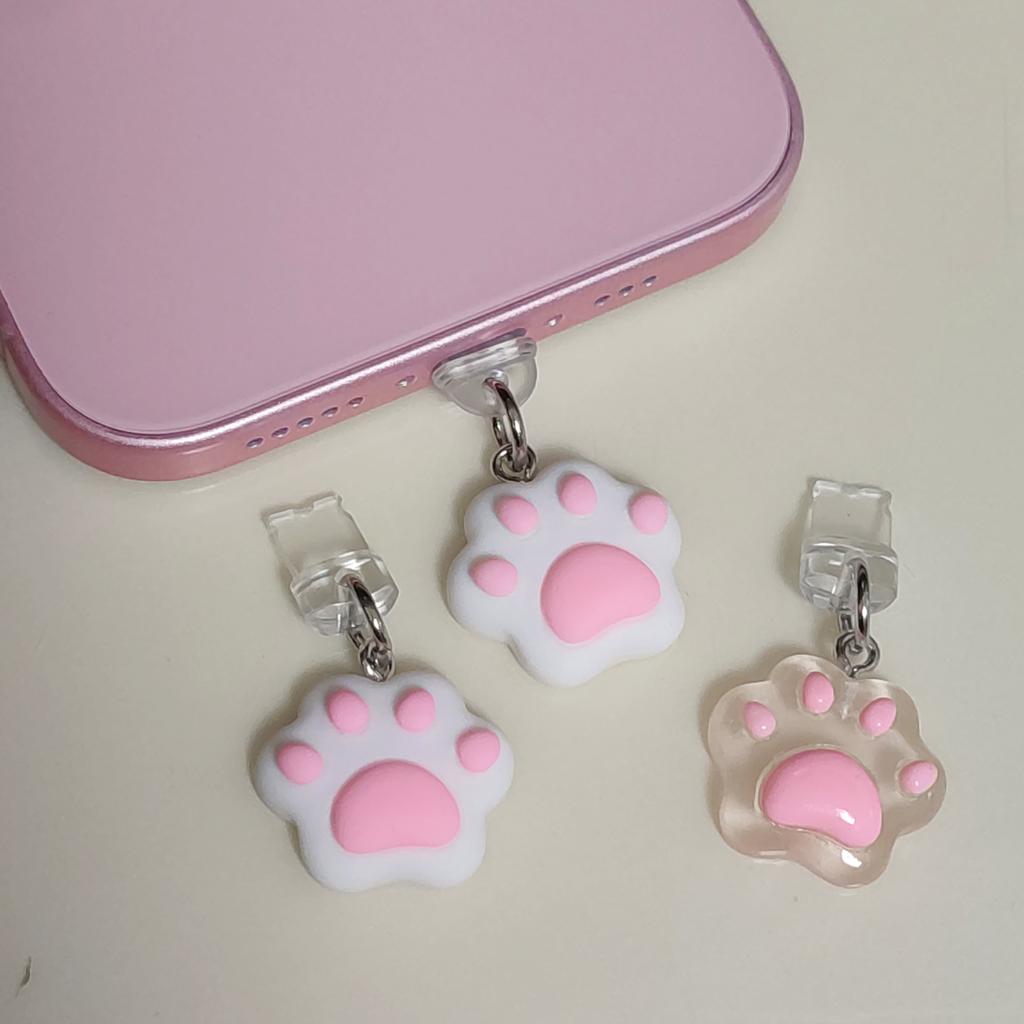 Creative Cute Claw USB C Dust Plugs Phone Type-C Charging Port Protectors Cap Cellphone Pendant Decoration