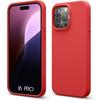 Protective Phone Case - Booling - Iphone 16 Pro - Soft Silicone - Red - Slim