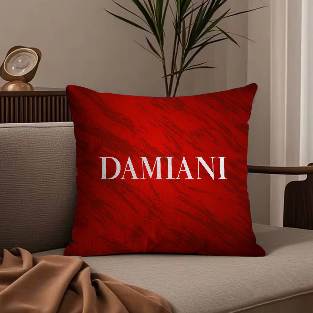 Italian Gorgeous D-Damiani Pillow Case Anti-dustmite Pillowcase Invisible zipper silky short plush Sofa cushion cover