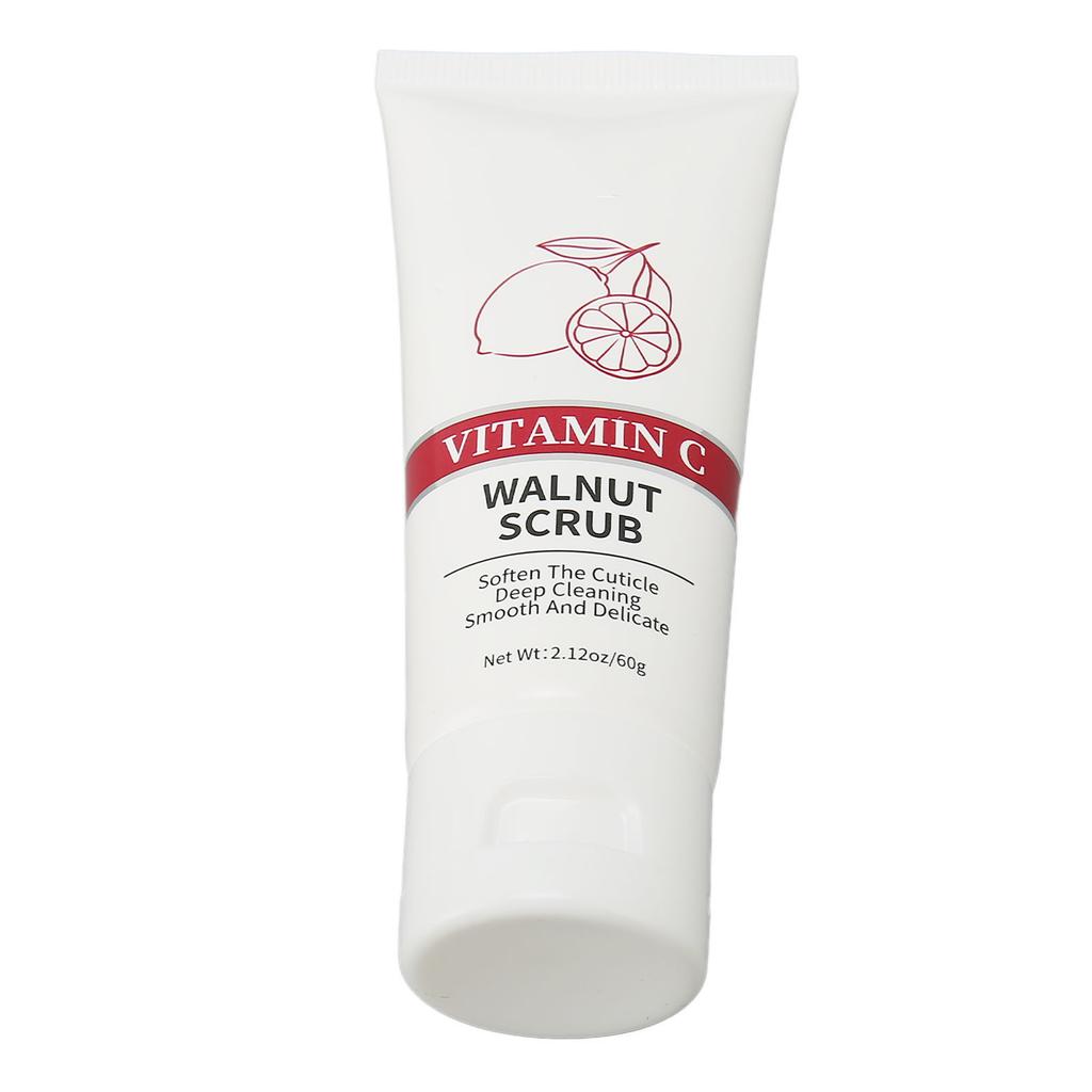 Body Scrub Cream Vitamin C Nourishing Pore Cleansing Safe Mild Walnut Extract Skin Exfoliating Body Scrub 2.1oz