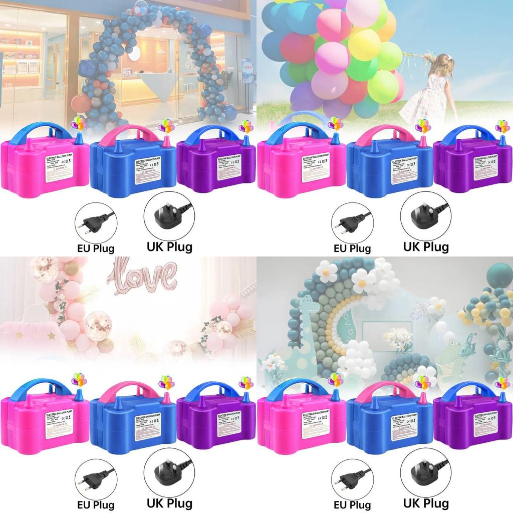 Powerful Electric Balloon Pump Dual Hole Inflator Machine Model 73005 For Fast Inflation