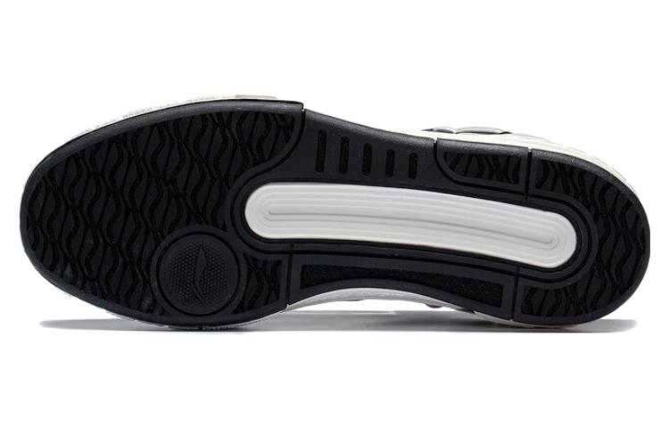Li Ning Morning Glow Morning Glow Height Increasing Low top Skateboard Shoes Women's White Black AGCS354-2