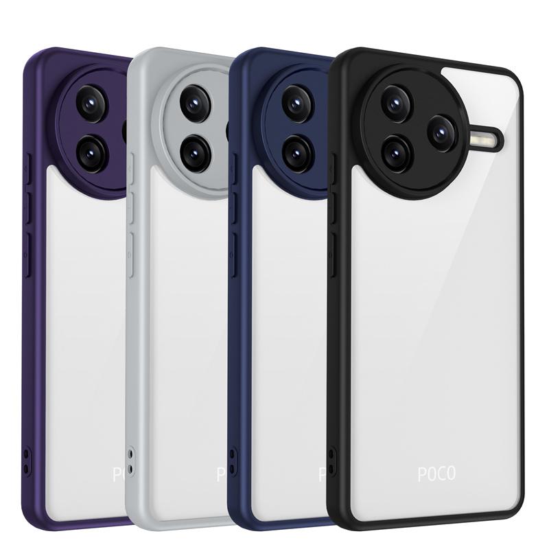Hülle Für Xiao Poco F7 Pro Hülle Klar Stoßfest Hart PC Rückseite für Poco F7 Ultra PocoF7 Pro F7Pro Weicher Rahmen Schutzhülle