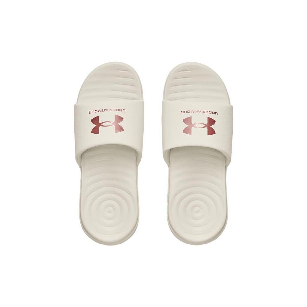 Under Armour Ansa Fixed Slide Ivory Red Fusion Women Sneakers Cream 3023772-107