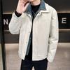 % White Duck Down Fake Two-piece Down Jacket Men's Winter New Loose Lapel Casual Jacket Men's