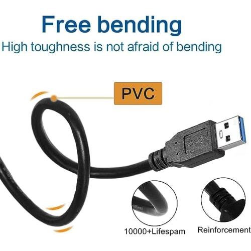 USB 3.0 Extension Cable USB Extension High Speed Data Transfer 5Gbps A Male To A Female USB Cable Extension Cord Gold Plated Connector Compatible with
