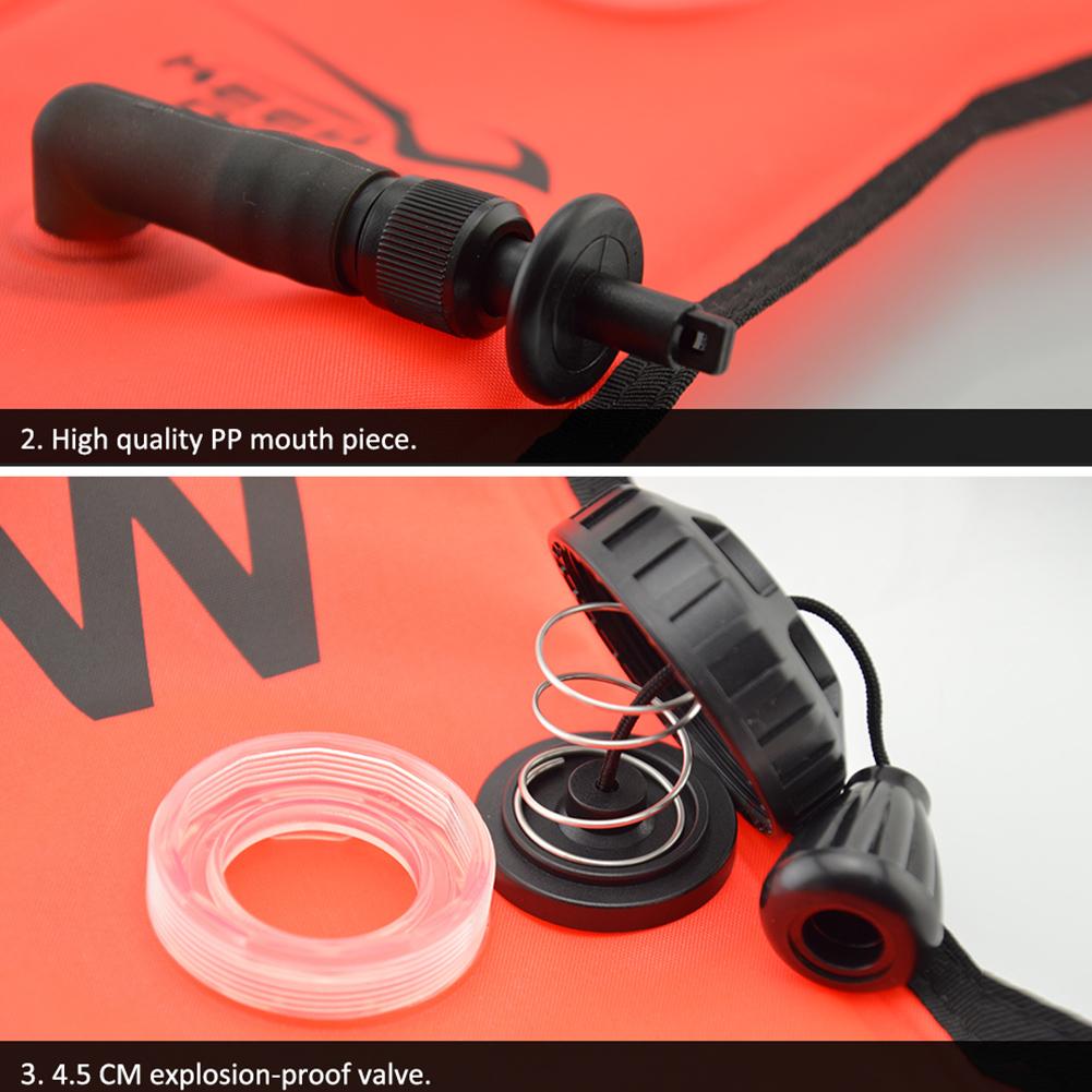1.2M/1.5M/1.8M Colorful Visibility Inflatable Scuba Diving SMB Surface Signal Marker Buoy Accessory