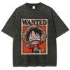 One Piece Anime Men T-shirt Vintage Washed Women Short Sleeve Tee Streetwear Casual Top Summer Y2k Clothes 2026 Unisex Oversized