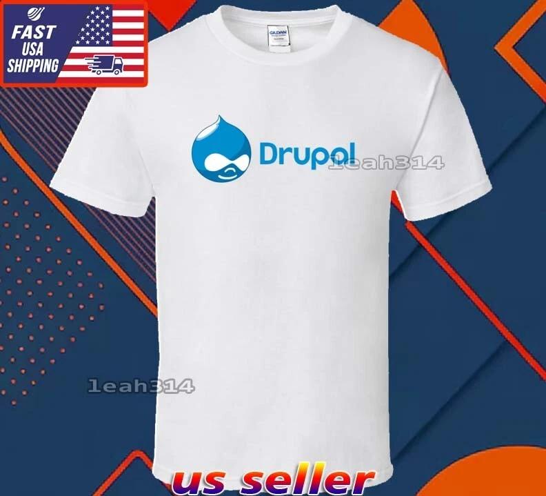 New Shirt Drupal Logo T-Shirt Funny American Usa Unisex Size S-5XL 4XL
