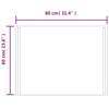 Vidaxl LED Bathroom Mirror, 60X80 Cm