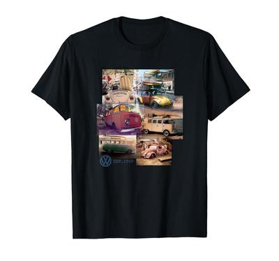 Volkswagen Camper Beetle Collage T-Shirt