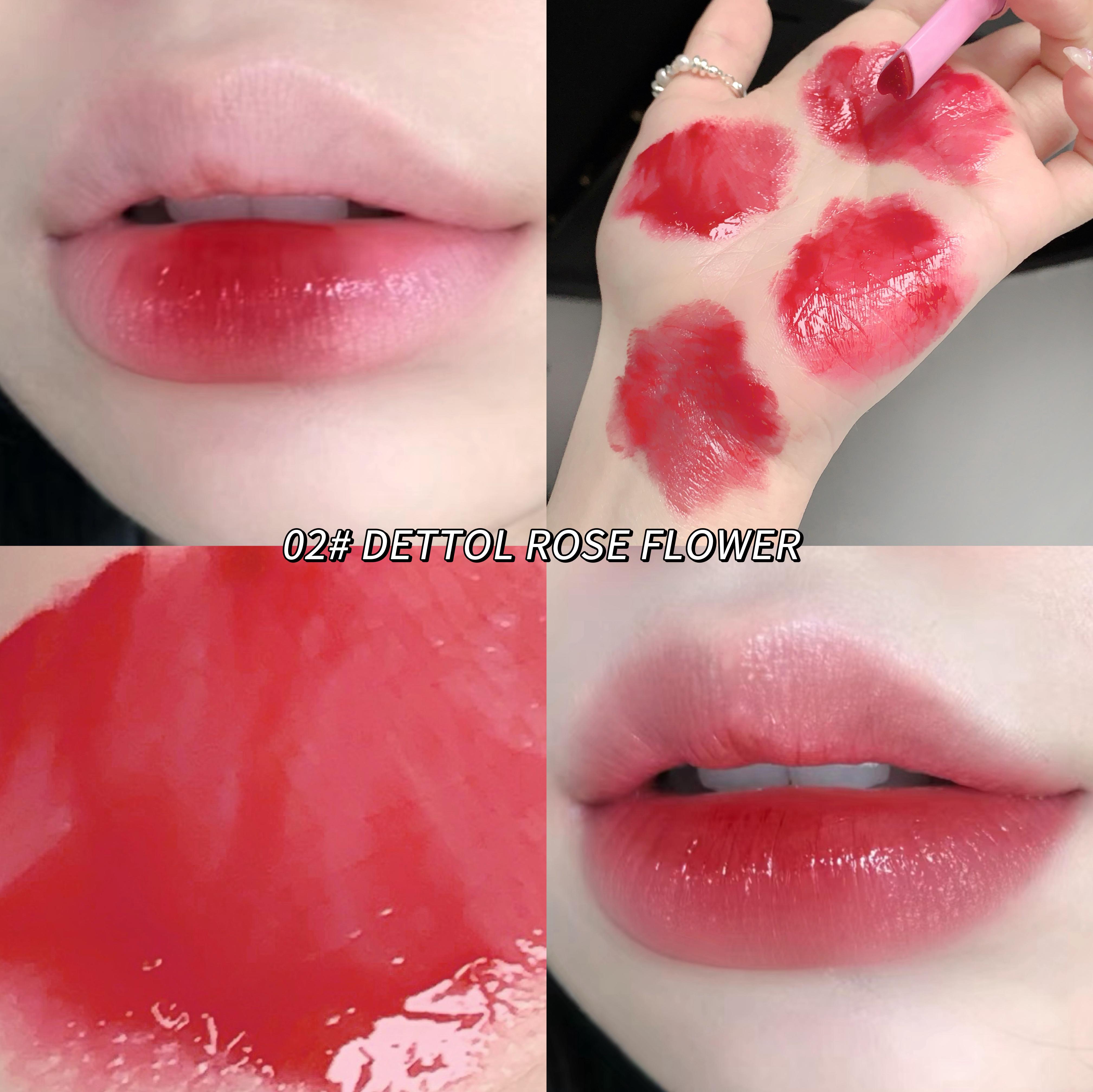 

GEGE BEAR Прозрачная кристальная помада Water Glossy Lip Glaze Стойкий блеск для губ Увлажняющий тинт для губ Макияж для губ