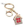 Non-blackening Metal Keychain Pendant, 3D Cabin Shape Key Holder with Lobster Home Settling Gift Clasp And Ring, Anti-Oxidation Fall-Resistant Window