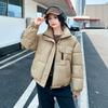 New 2025 Cotton Suit Women's Short Korean Version Loose and Thickened Small Stand-up Collar Fashionable Foreign Style Bread Jacket