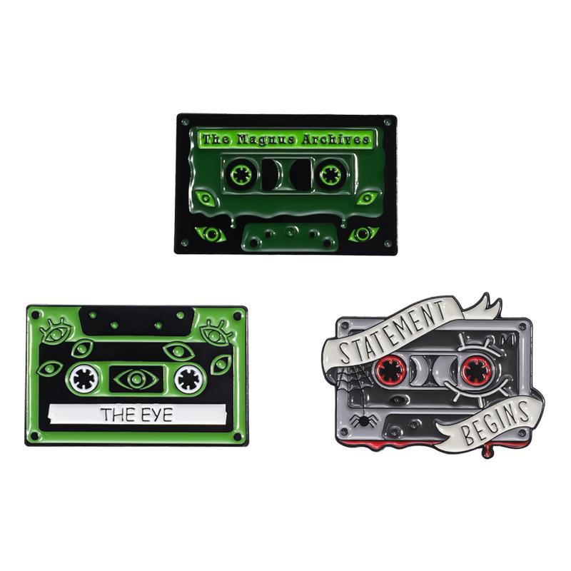 Punk Gothic Enamel Pins 4-7 Pcs/set Cute Ghost Halloween Cool Cowboy Brooches Lapel Badges Jewelry Gift for Fans Friends