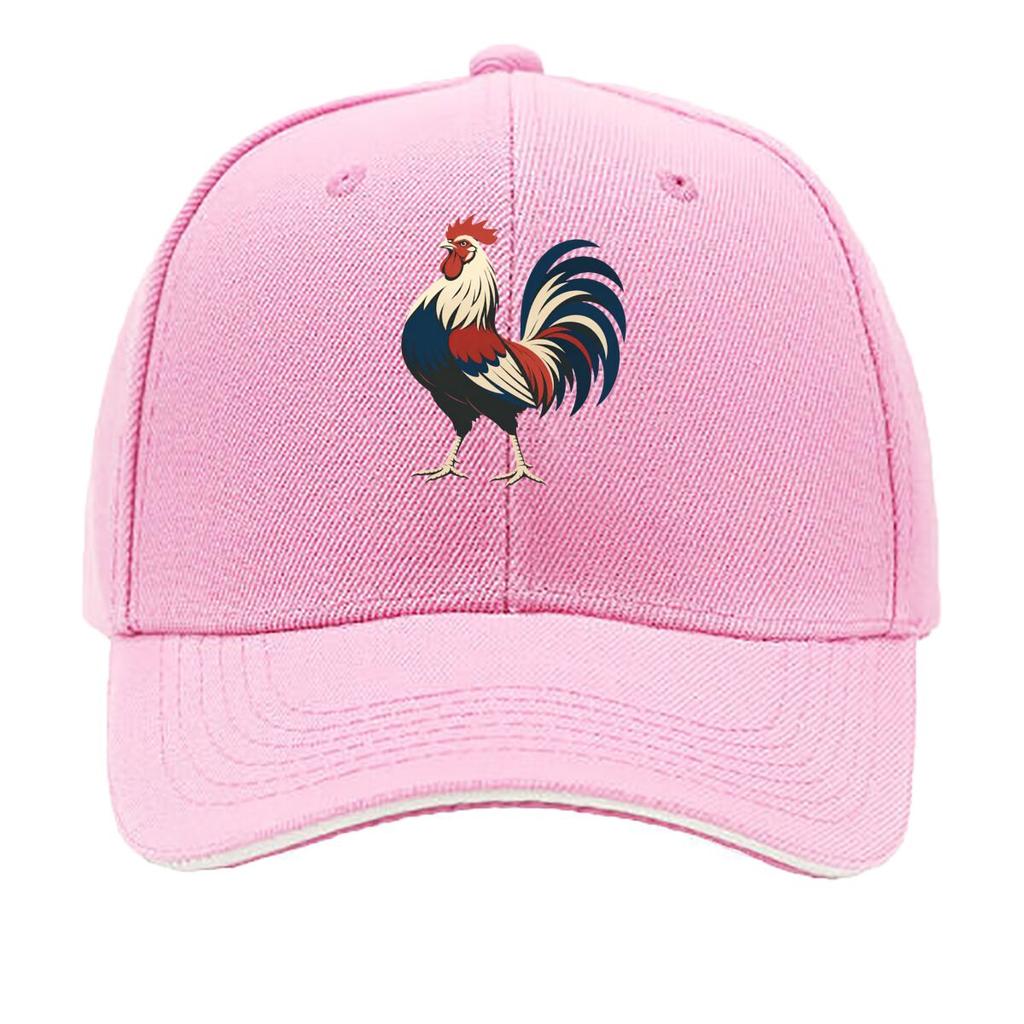 Retro Rooster Silhouette Farm Graphi Sandwich Baseball Cap Sun Cap Outdoor Workouts Hat