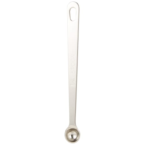 

Wadasuke Seisakusho Extra Thick Measuring Spoon, 1/4 Spoon, Silver, 4911-0020