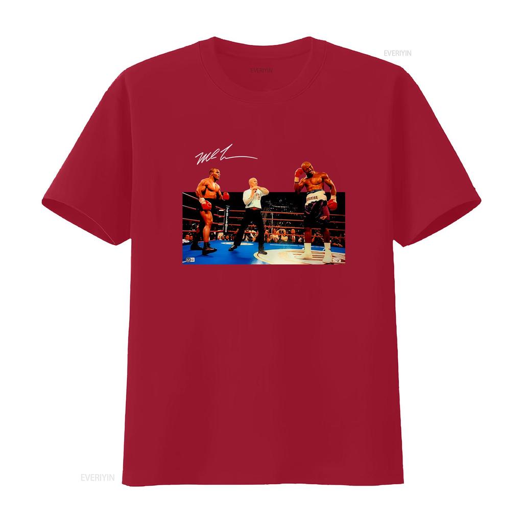 Vintage Classic Boxing Fight Scene Print Casual Streetwear T Shirt Vintage Washed Stylish Top For Everyday Wear Slightly