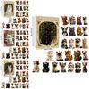 Katzen-Weihnachtsbaumschmuck Set mit 24 Acryl Versteckte Überraschung Weihnachtsdekorationen