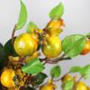 Artificial Rosehip Berries Yellow Shiny Glazed Simulation Pomegranate Fruit for Christmas DIY Floral Arrangements Home