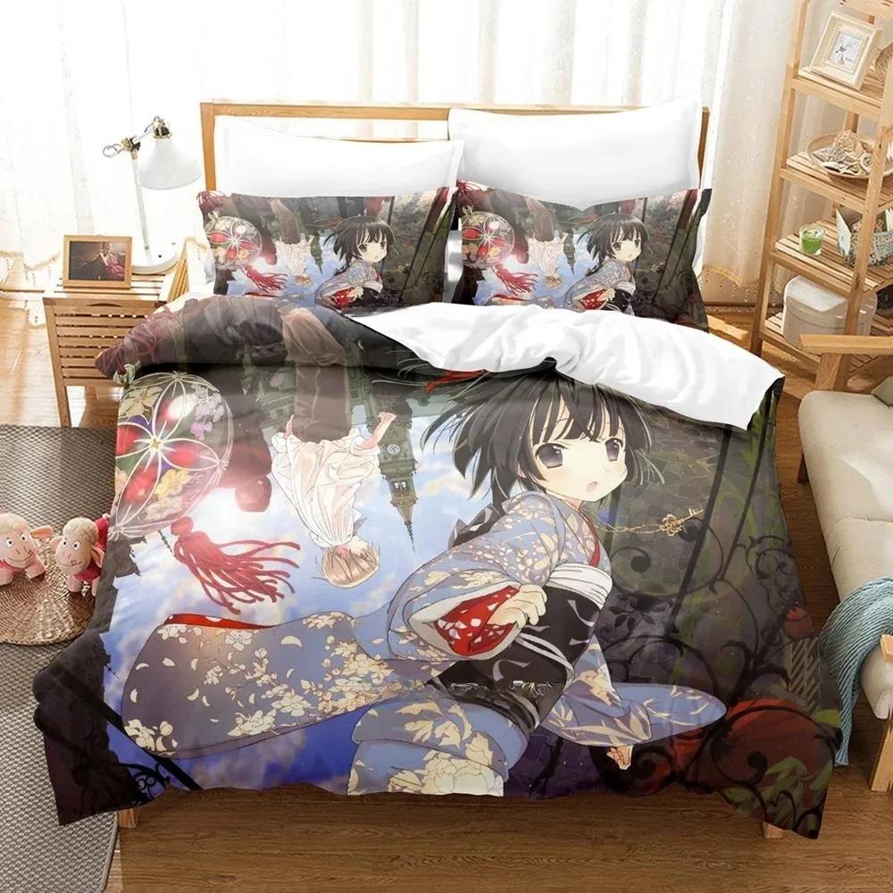 Comforter 3D Anime Croise In A Foreign Labyrinth Bedding Set Single Twin Full Queen King Size Bed Set Adult Kid Bedroom S