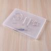 Pack Of 5 Clear Flat Plastic Storage Boxes for Organizing Beads Tools Letter and Papers Transparent Organizers Case