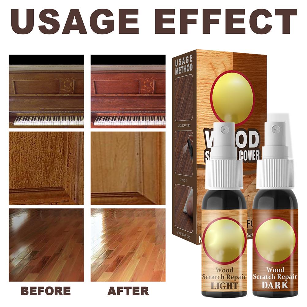 2PCS 30ML Furniture Floor Scratch Recovery Agent Wood Recovery Supplies for Wooden Furniture Table