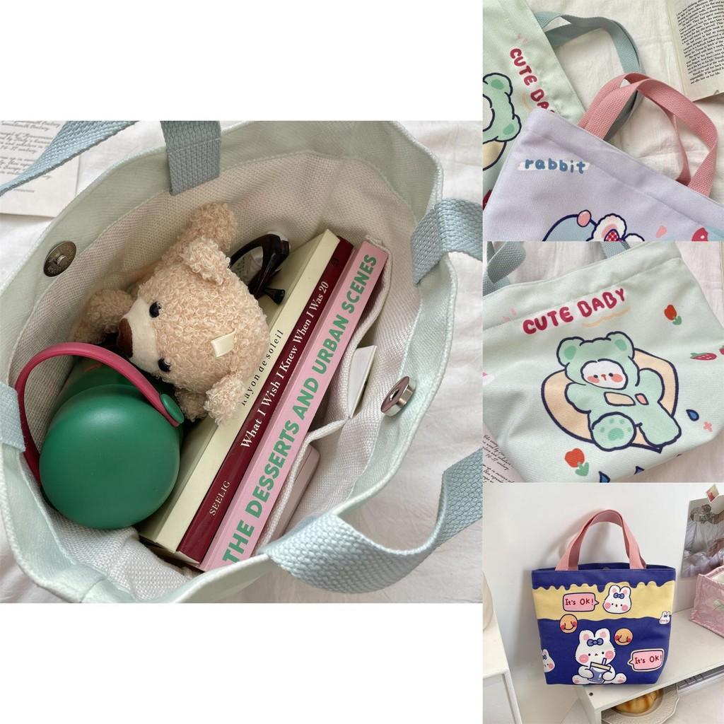 Soft And Spacious Cartoon Tote Bag For Women Ideal For Daily Use And Shopping