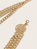 1pc Gold Multi-layer Flower Chain Waist Belt for Women, Fashion Dress Chain Belt For Streetwear