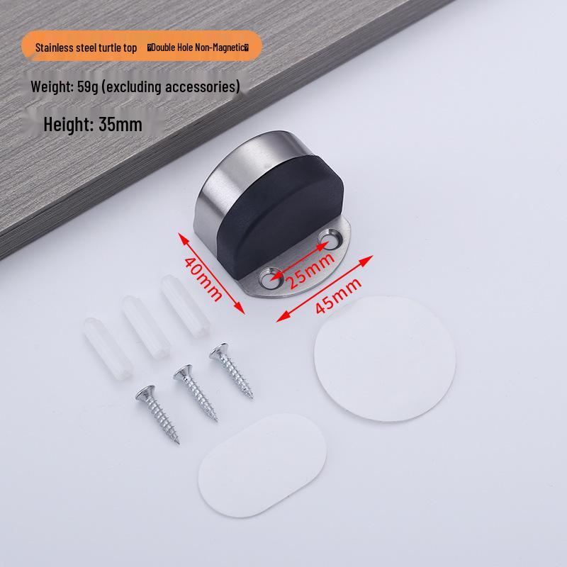 Stainless Steel Punch-Free Door Stopper Buffer Limiter Bumper Plug