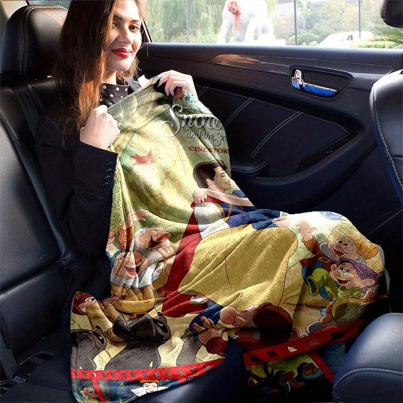 1pc, Snow White and the Seven Dwarfs Home Décor Gift Cozy Blanket for Bedroom, Living Room, Travel, Camping, Car
