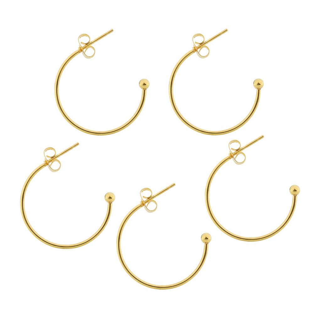 10 Stück Edelstahl C-Form Ohrhaken Ohrringe Zubehör DIY Ohrstecker Handgemachte Ohrringe Schmuckherstellung Zubehör