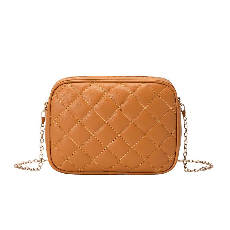 

Косметичка женская свежая и милая сумка для фотоаппарата ромбовидная сумка-мессенджер коричневый