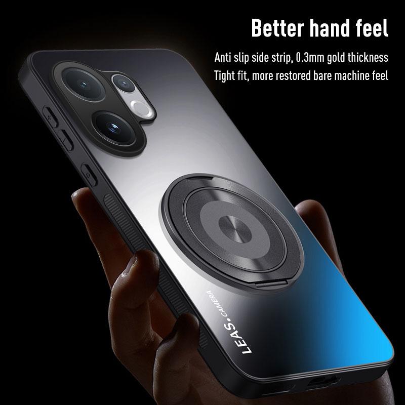 EUCAGR For VIVO V60 5G Luxury AG Frosted Soft PC+TPU Matte Stand Back Cover For VIVO V60 V 60 Phone Case Coque WIth Kickstand