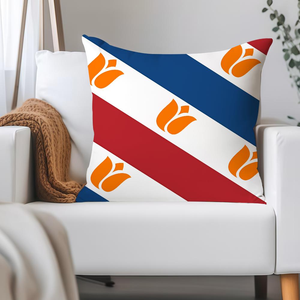 Nation Netherlands Friesland Pillow Case Applicable Space For Guest Rooms Interiors Cars Office House Decoration