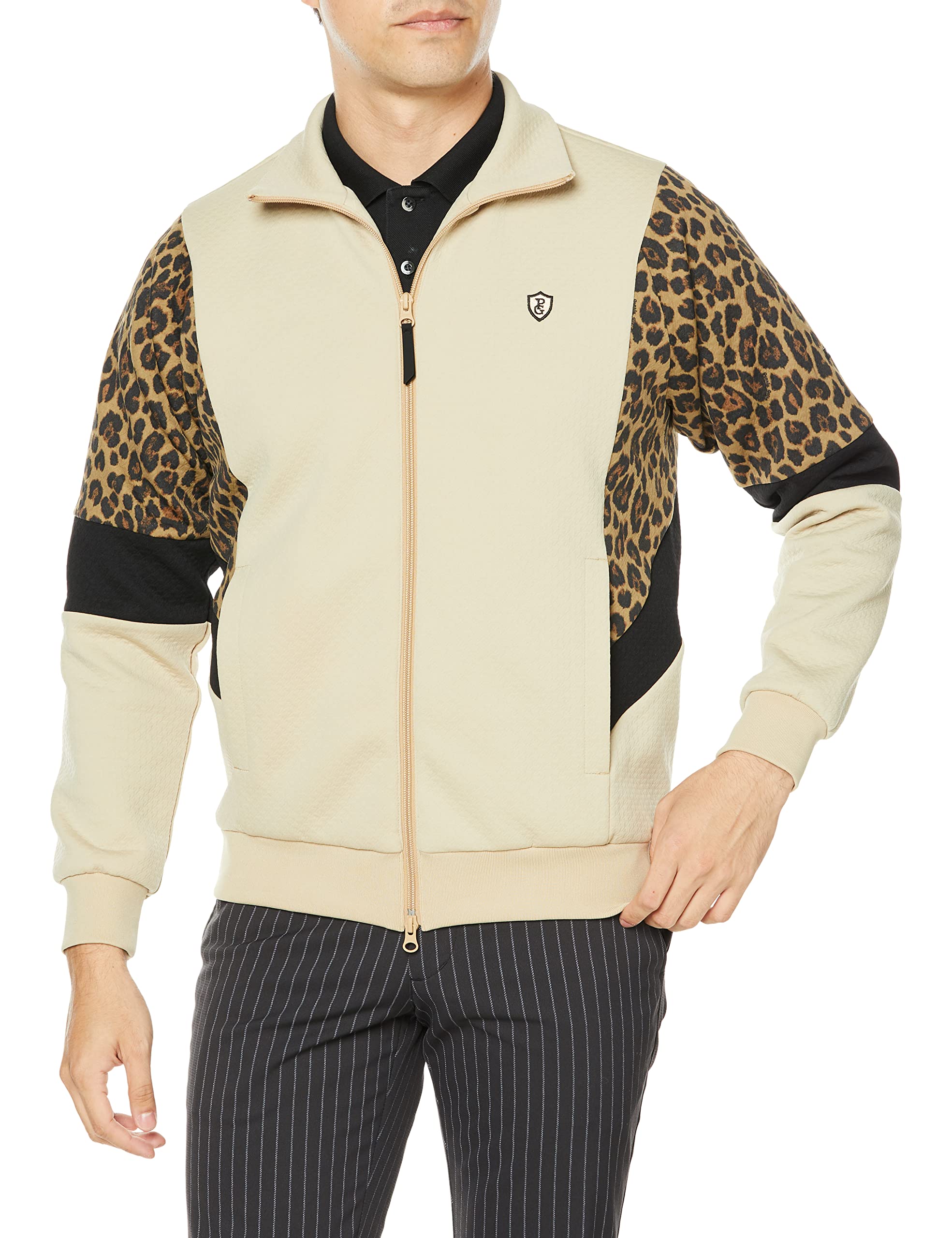 

Track Jacket for Golf Base 5 [Pearly Gates] Men s (Animal Pattern/Suitable Setup) / / 053-2220013 040_Beige [L]