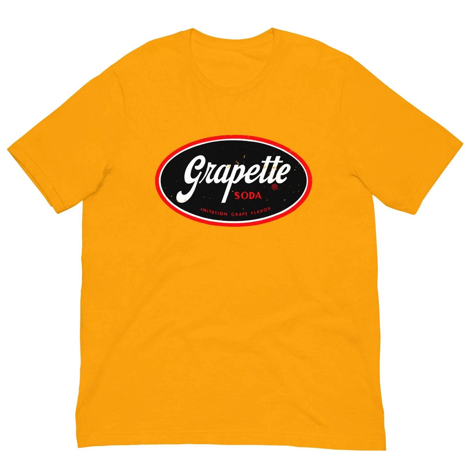 

Vintage Retro T Shirt Grapette Soda Brand Cool Graphic Tee For Men Women 3XL
