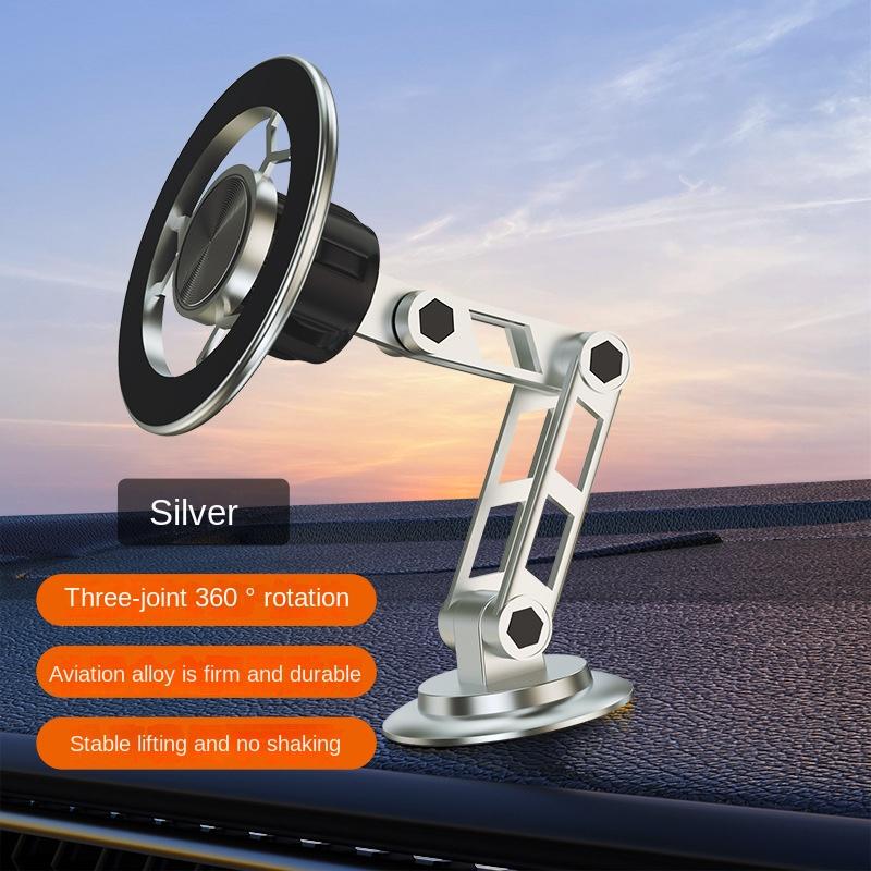 

Super Magnetic Car Phone Holder for Magsafe 720 Rotate Cellphone Stand Vent Magnet Mount Support for Apple IPhone 15 14 Xiaomi срібний