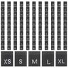 500Pcs Garment Size Tags Small Washable Clothing Labels Clear Size Labels for Pants Garments Sewing Accessories