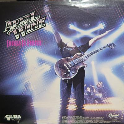 7inch Record APRIL WINE - Enough Is Enough AQ6001 Aquarius Record 1982 Canada Rock Used