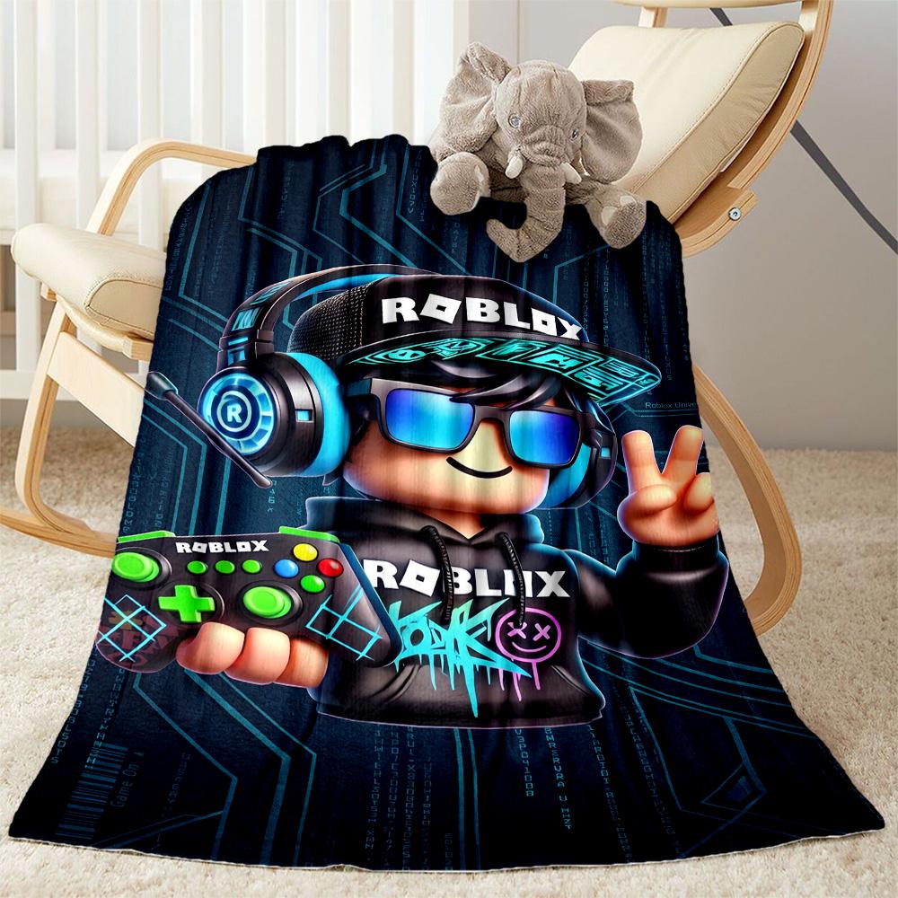 Roblox 37 Blanket Comfortable Great for Office Bedding Bed for All Occasions Playful Design Gifts For Family Or Friends