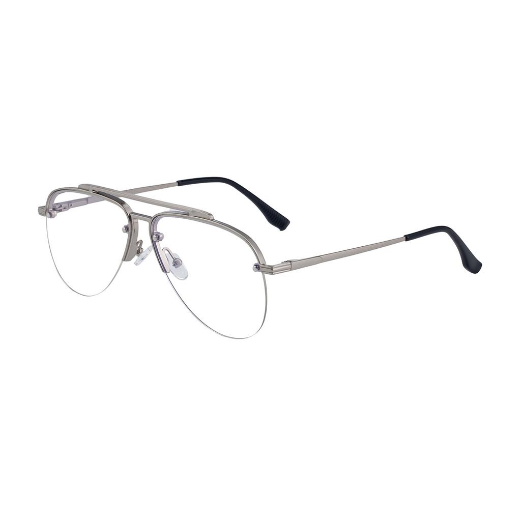 JYL TS Men's Semi-Rimless Double-Bridge - Pilot Sun-Protective KSL-98339