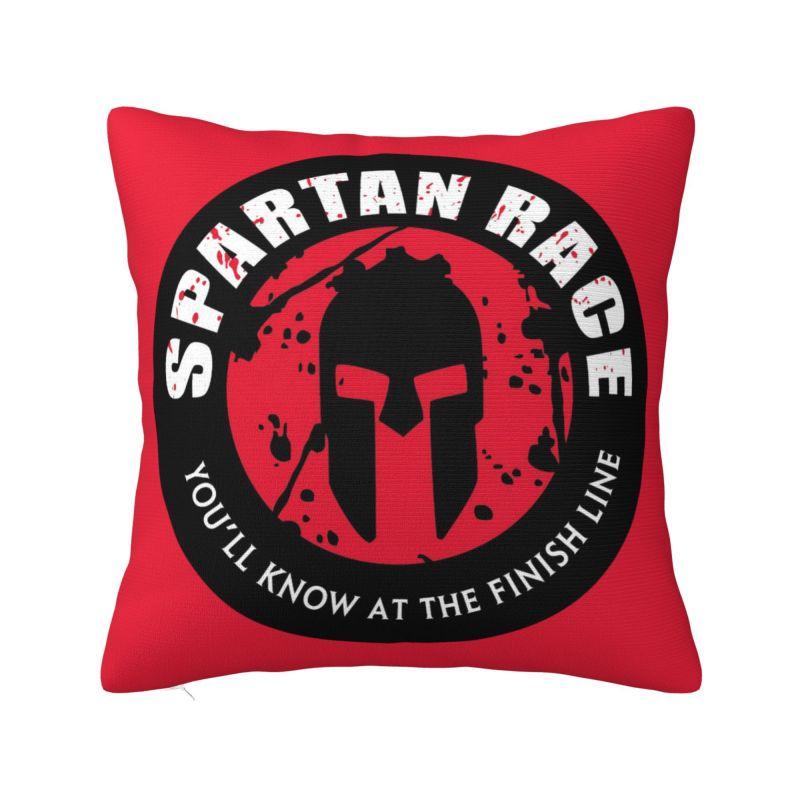 Luxury Sparta Spirit Spartan Skull Sofa Cushion Cover Velvet Throw Pillow Case for Living Room